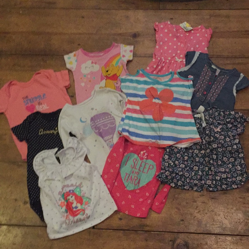 10 Pieces Summer, Tops, PJs, Dresses, Onesies 18m